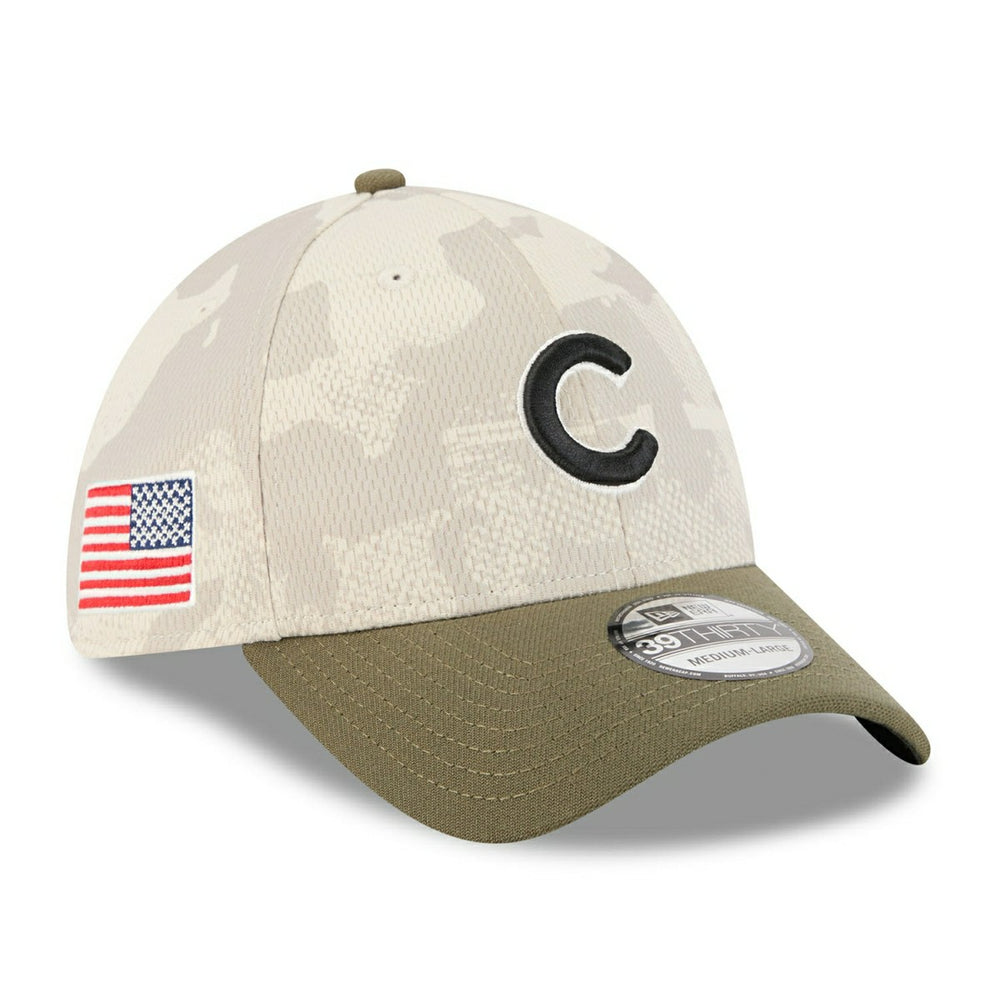 Chicago Cubs 2025 MLB Armed Forces New Era 39THIRTY Flex Cap - Taass discount