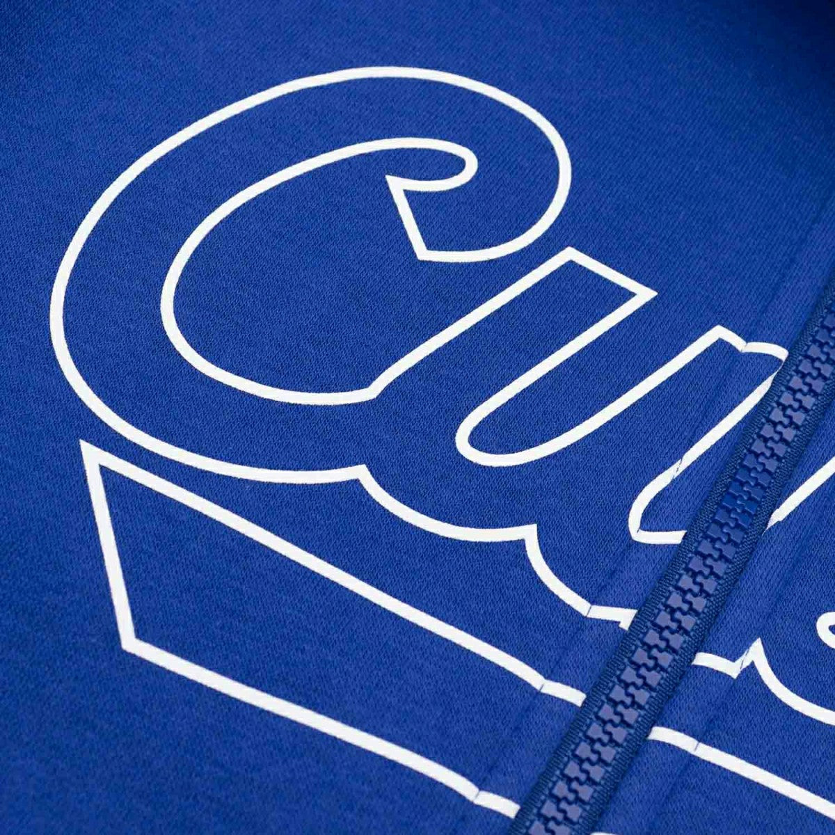 Chicago Cubs Knockout Script MLB Full-Zip Hoodie Blue - Taass for sale