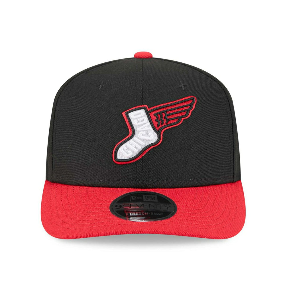 Chicago White Sox MLB City Connect Stretch-Snap 9SEVENTY Alternate Cap Black - Taass US