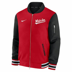 Chicago White Sox City Connect 2026 MLB Authentic Dugout Bomber Jacket Red - Taass sale