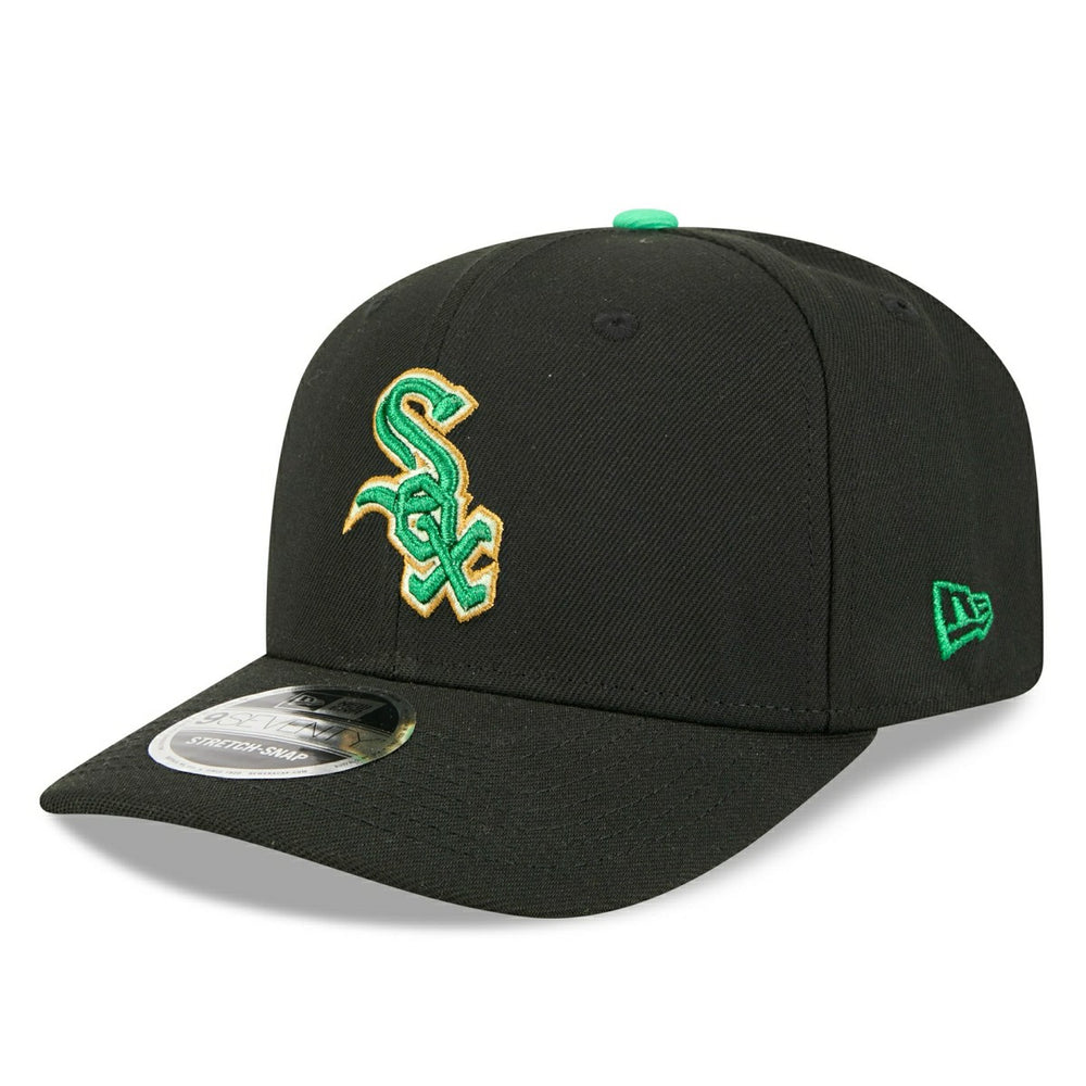 Chicago White Sox 2026 St. Patrick's Day 9SEVENTY Stretch-Snap MLB Cap Black - Taass US