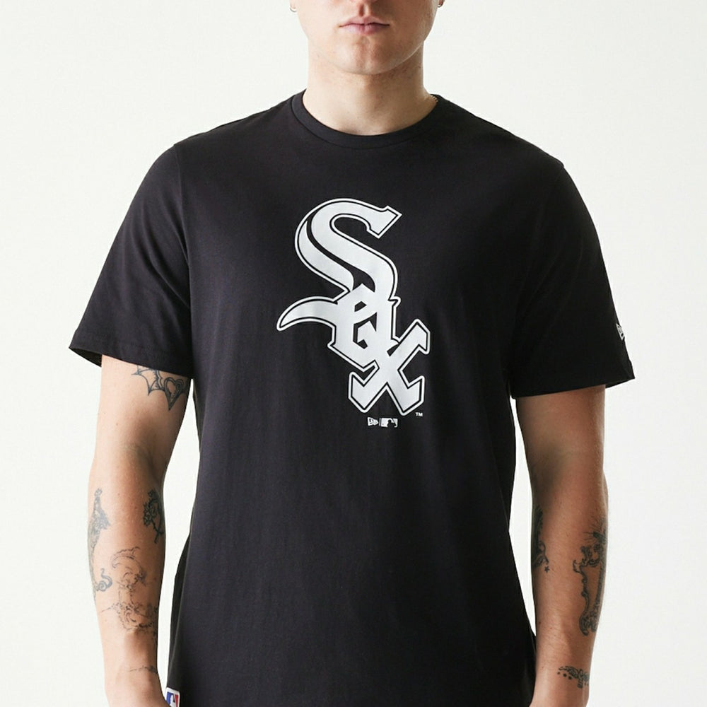 Chicago White Sox Team Logo New Era MLB T-Shirt Black - Taass outlet