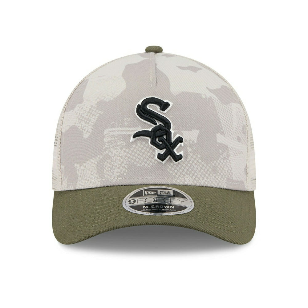Chicago White Sox 2025 MLB Armed Forces 9FORTY M-Crown A-Frame Snapback Cap - Taass Online