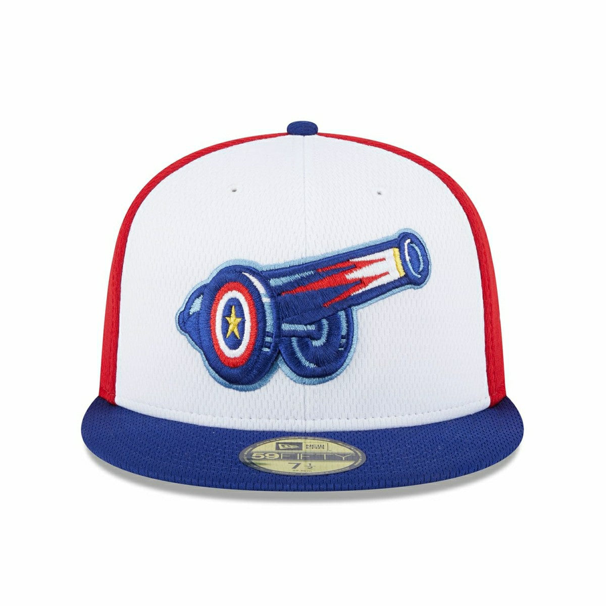 Kannapolis Cannon Ballers MiLB Batting Practice Authentic 59FIFTY Fitted Cap Red/White - Taass discount