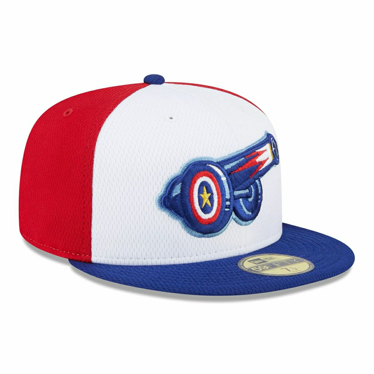 Kannapolis Cannon Ballers MiLB Batting Practice Authentic 59FIFTY Fitted Cap Red/White - Taass discount