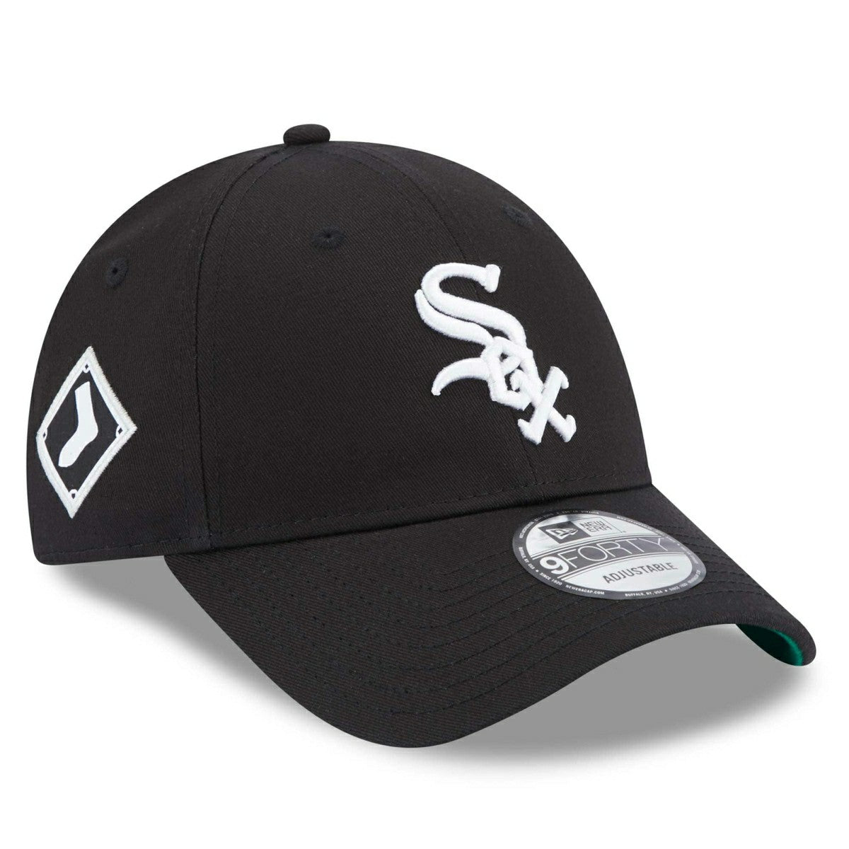 Chicago White Sox Side Patch New Era 9FORTY MLB Cap Black - Taass discount