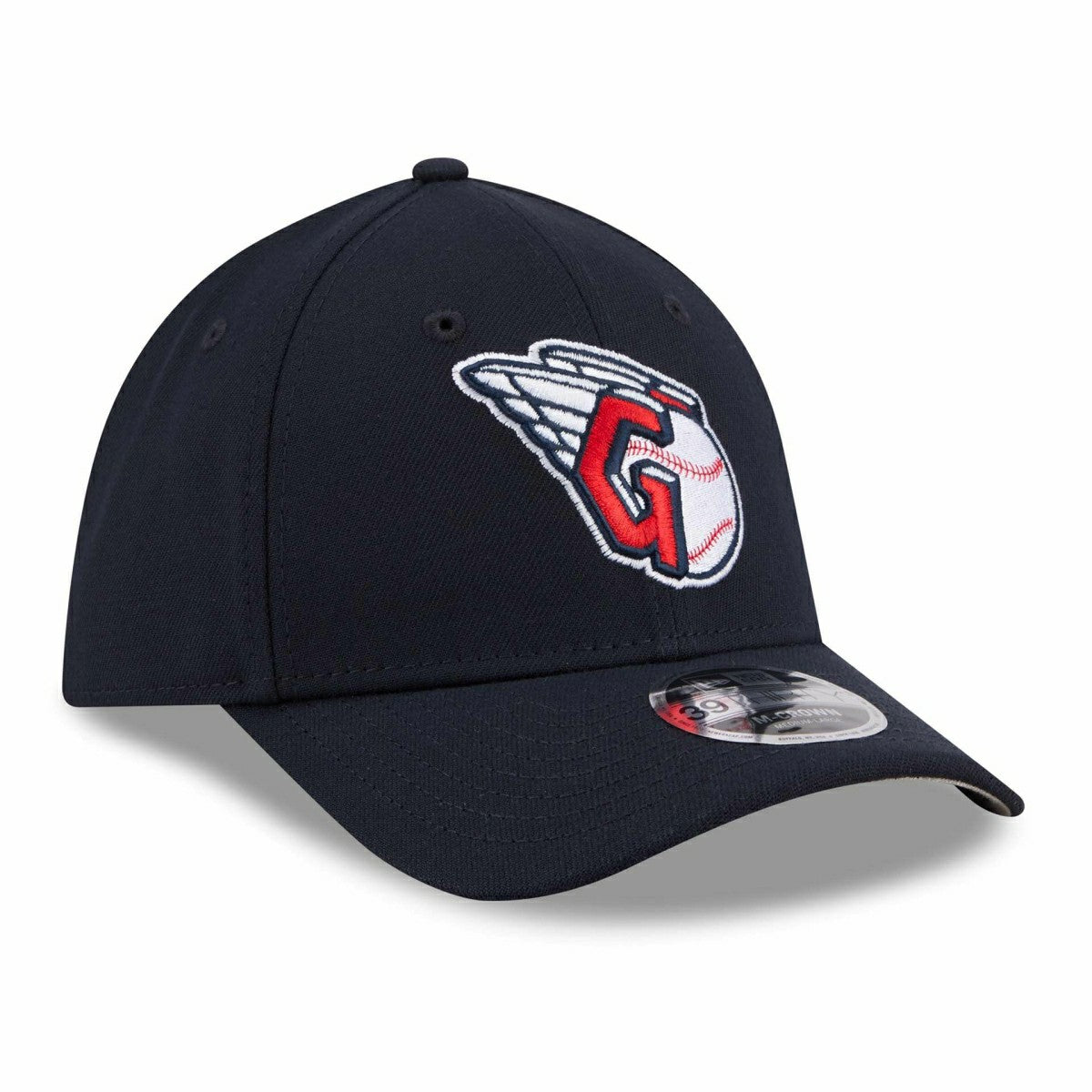 Cleveland Guardians MLB Alternate Team Logo 39THIRTY M-Crown Flex Cap Navy - Taass Online