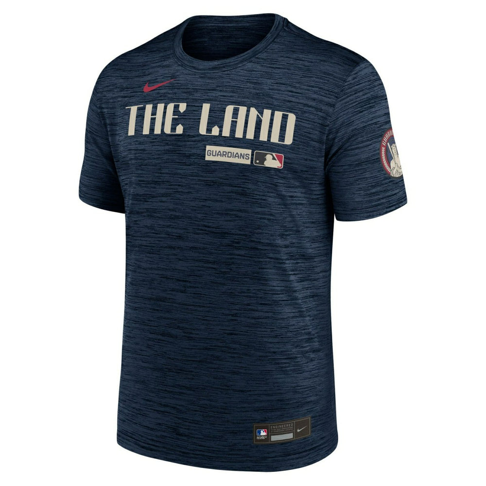 Cleveland Guardians City Connect 2026 MLB Authentic Velocity T-Shirt Navy - Taass discount
