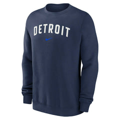 Detroit Tigers City Connect 2-Hit Club Crew Pullover Navy - Taass US