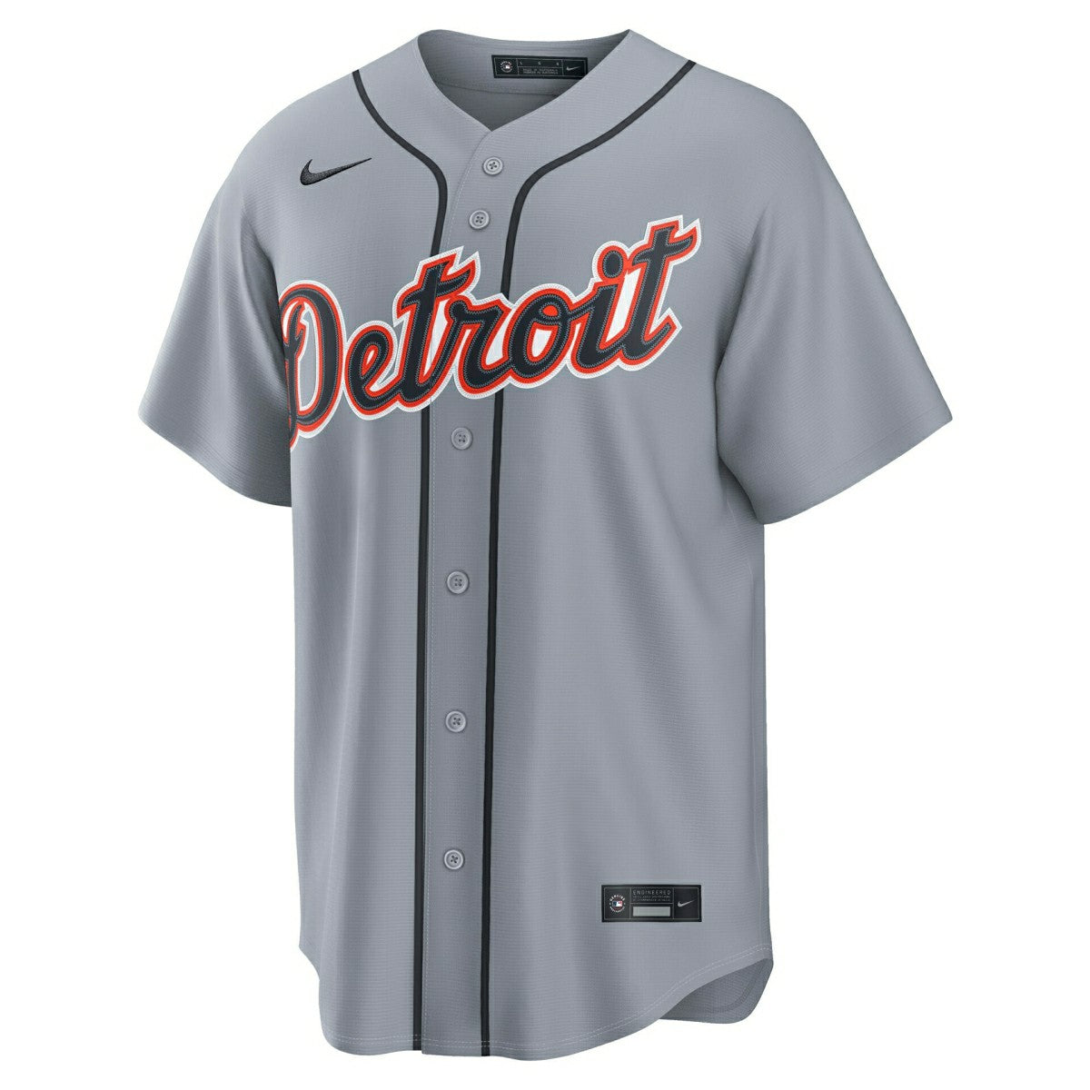 Detroit Tigers Replica MLB Road Jersey Gray - Taass US
