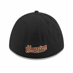 Houston Astros MLB Cooperstown Team Logo 39THIRTY M-Crown Flex Cap Black - Taass Online