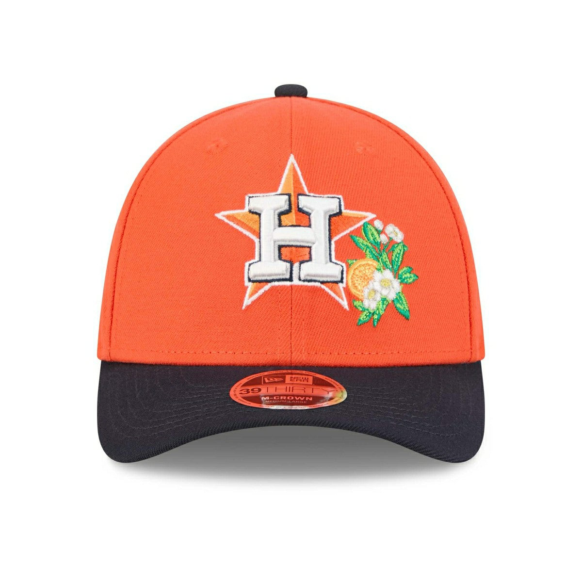 Houston Astros 2026 MLB Spring Training 39THIRTY M-Crown Flex Cap Orange - Taass Online
