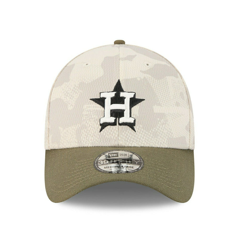 Houston Astros 2025 MLB Armed Forces New Era 39THIRTY Flex Cap - Taass sale