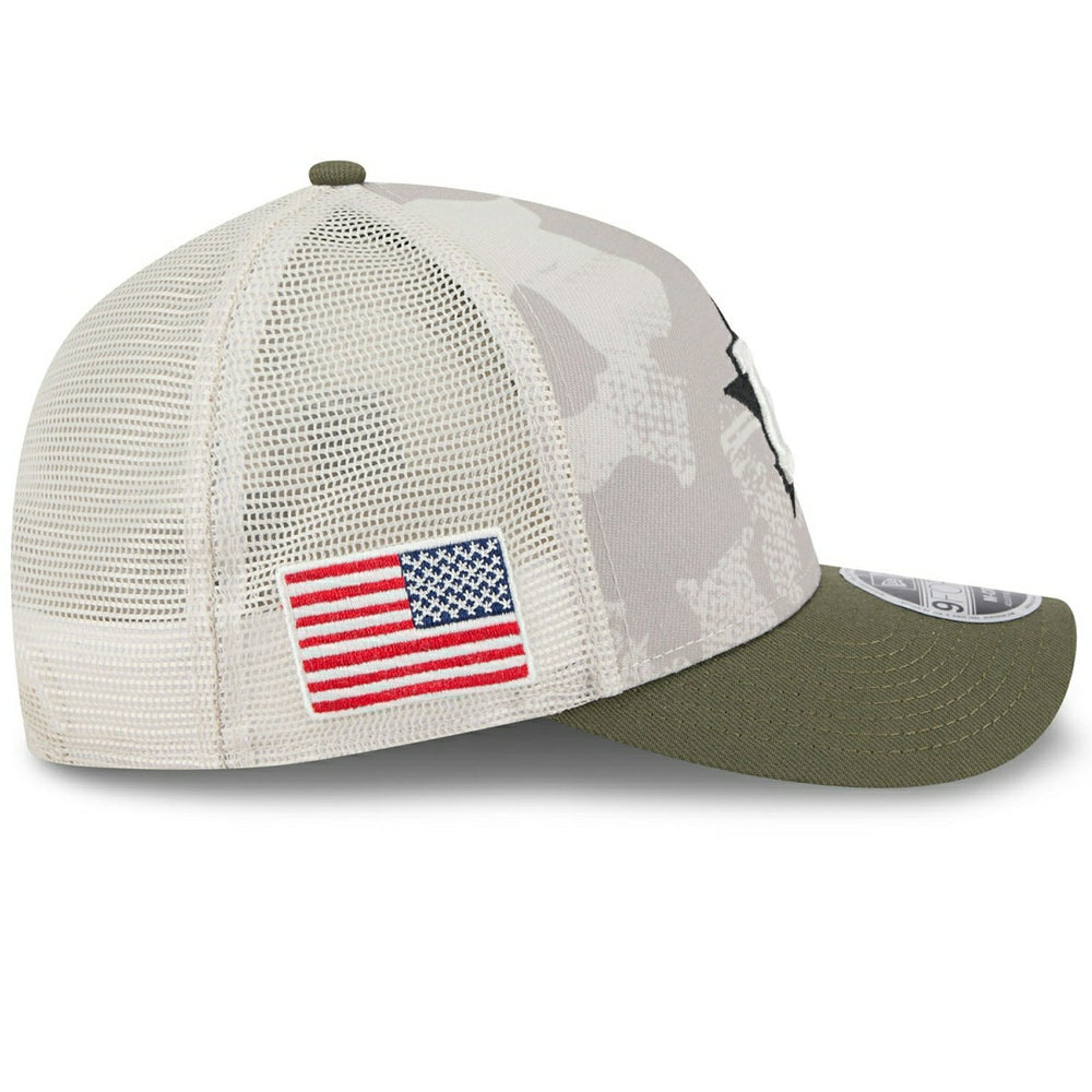 Houston Astros 2025 MLB Armed Forces 9FORTY M-Crown A-Frame Snapback Cap - Taass for sale