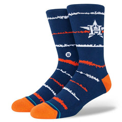 Houston Astros Chalk Stance MLB Crew Socks Blue - Taass sale