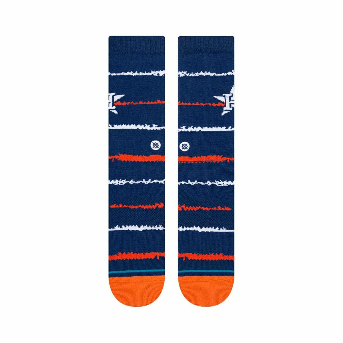 Houston Astros Chalk Stance MLB Crew Socks Blue - Taass sale