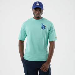 Los Angeles Dodgers Floral MLB T-Shirt Teal - Taass on sale