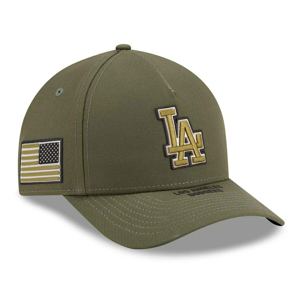 Los Angeles Dodgers 2026 MLB Armed Forces 9FORTY M-Crown A-Frame Adjustable Cap Olive - Taass US