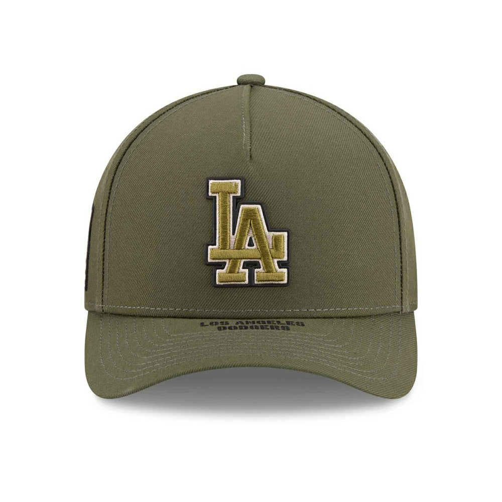 Los Angeles Dodgers 2026 MLB Armed Forces 9FORTY M-Crown A-Frame Adjustable Cap Olive - Taass US