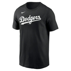 Los Angeles Dodgers Cotton Wordmark MLB T-Shirt Black - Taass discount