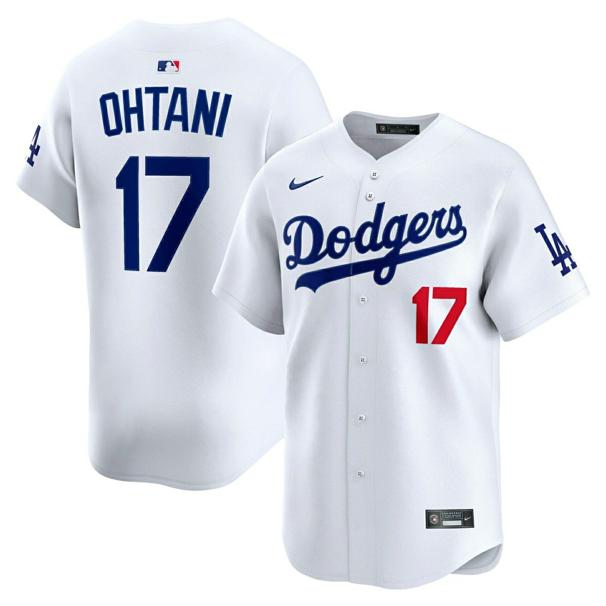 Shohei Ohtani #17 Los Angeles Dodgers Limited MLB Jersey White - Taass US