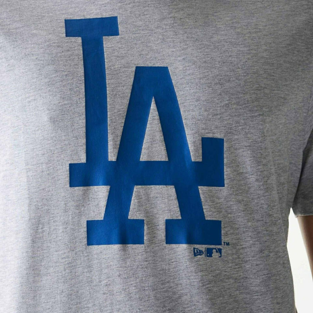 Los Angeles Dodgers Team Logo Baseball MLB T-Shirt Grey - Taass discount