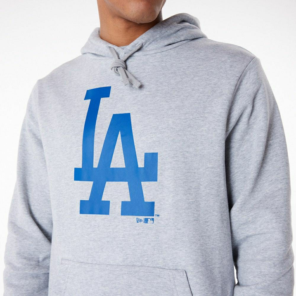 Los Angeles Dodgers Team Logo New Era MLB Hoodie Gray - Taass outlet