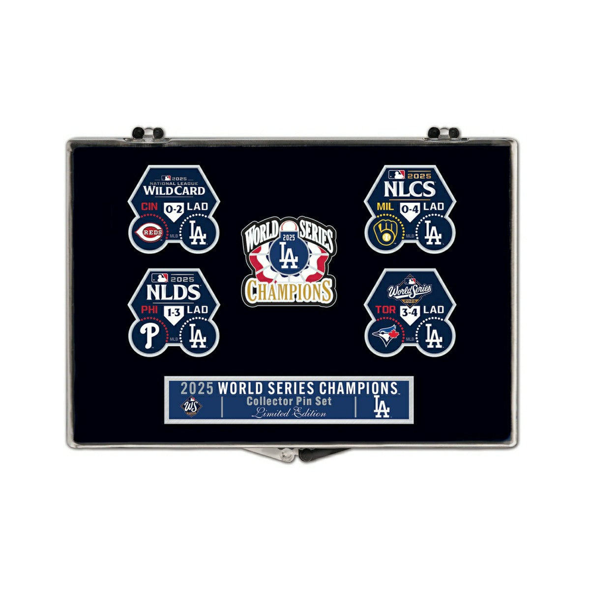 Los Angeles Dodgers 2025 World Series Champions Collector Pin Set - Taass US