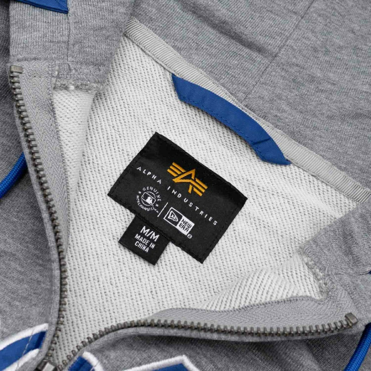 Los Angeles Dodgers Alpha Industries MA-1 MLB Full-Zip Fleece Jacket - Taass sale
