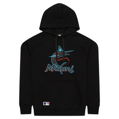 Miami Marlins Team Logo MLB Hoodie Black - Taass for sale