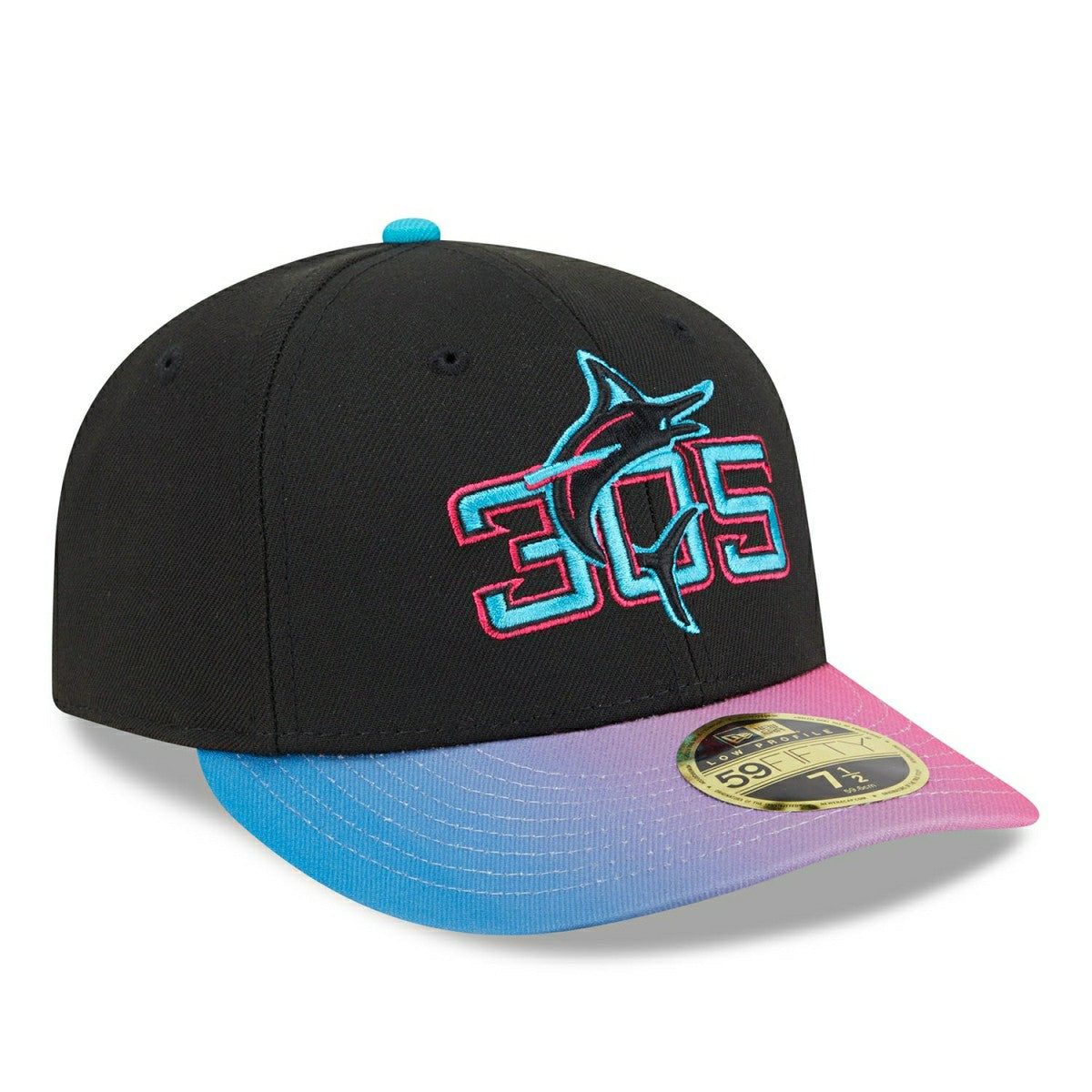Miami Marlins MLB Authentic City Connect Low Profile 59FIFTY Fitted Cap - Taass Online