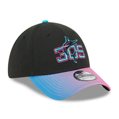 Miami Marlins MLB City Connect New Era 39THIRTY Flex Cap Black - Taass US