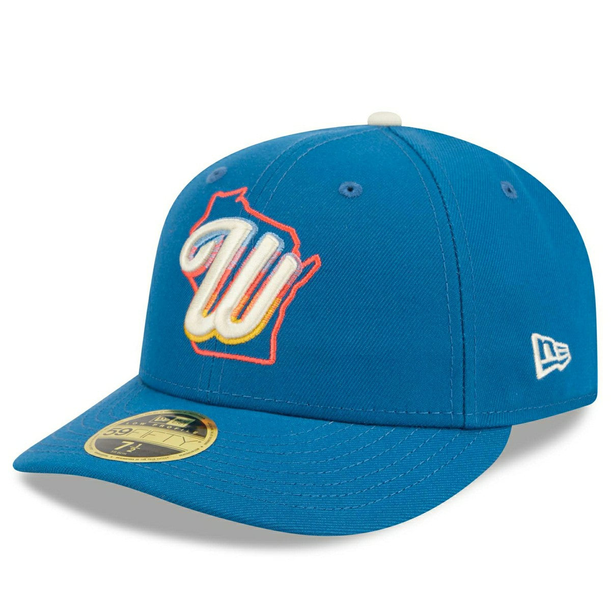 Milwaukee Brewers MLB Authentic City Connect Low Profile 59FIFTY Fitted Cap Blue - Taass US