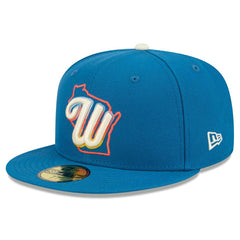 Milwaukee Brewers MLB Authentic City Connect 59FIFTY Fitted Cap Blue - Taass on sale