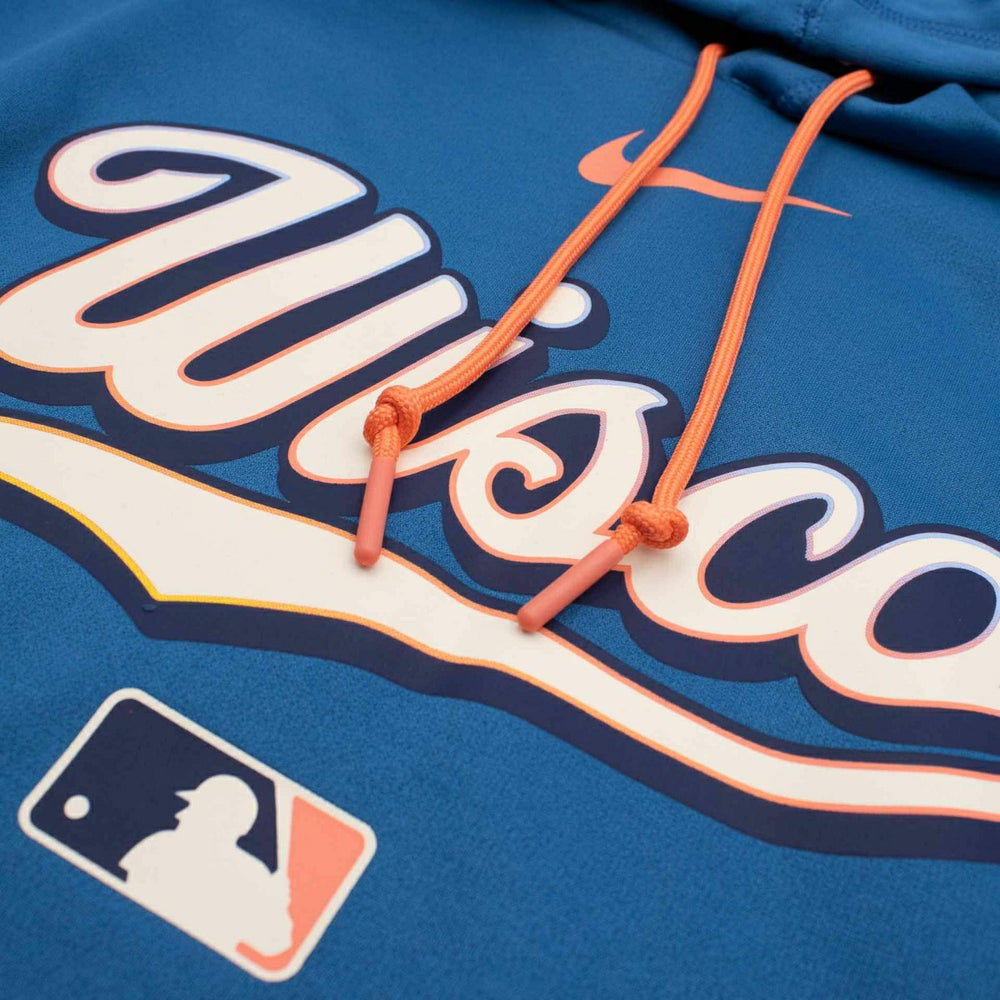Milwaukee Brewers City Connect 2026 MLB Authentic Therma Hoodie Blue - Taass outlet