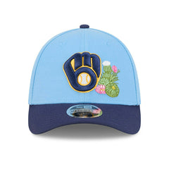 Milwaukee Brewers 2026 MLB Spring Training 39THIRTY M-Crown Flex Cap Blue - Taass on sale