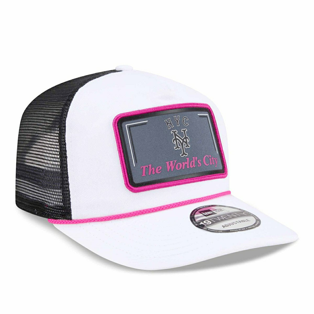 New York Mets 2026 MLB City Connect 19TWENTY Fan Pack Adjustable Trucker Cap White - Taass outlet