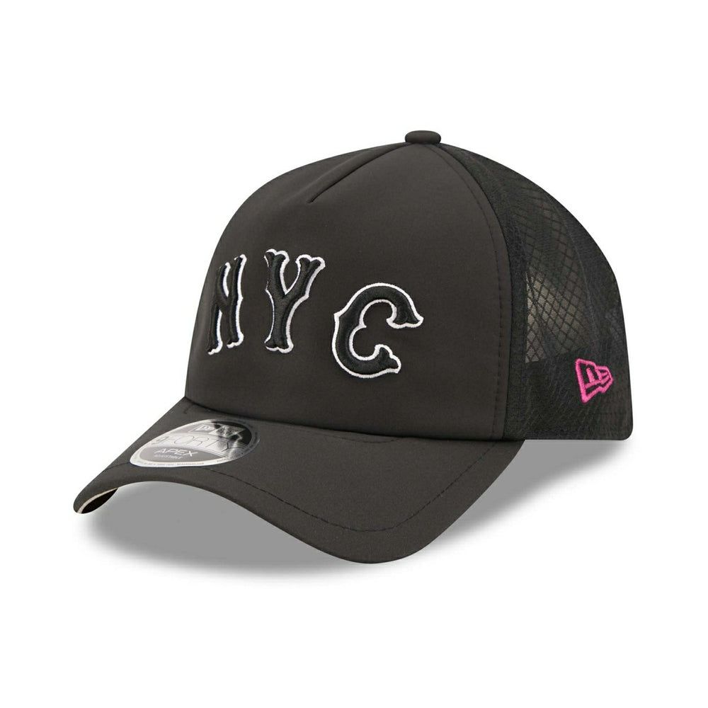 New York Mets 2026 MLB City Connect 9FORTY APEX Trucker Cap Black - Taass on sale
