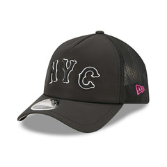 New York Mets 2026 MLB City Connect 9FORTY APEX Trucker Cap Black - Taass on sale