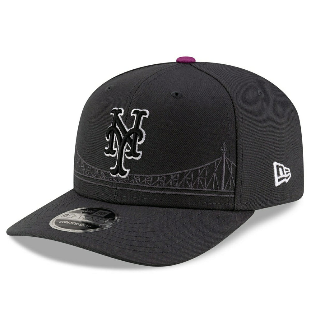 New York Mets Official MLB City Connect Stretch-Snap 9SEVENTY Snapback Cap Gray - Taass sale