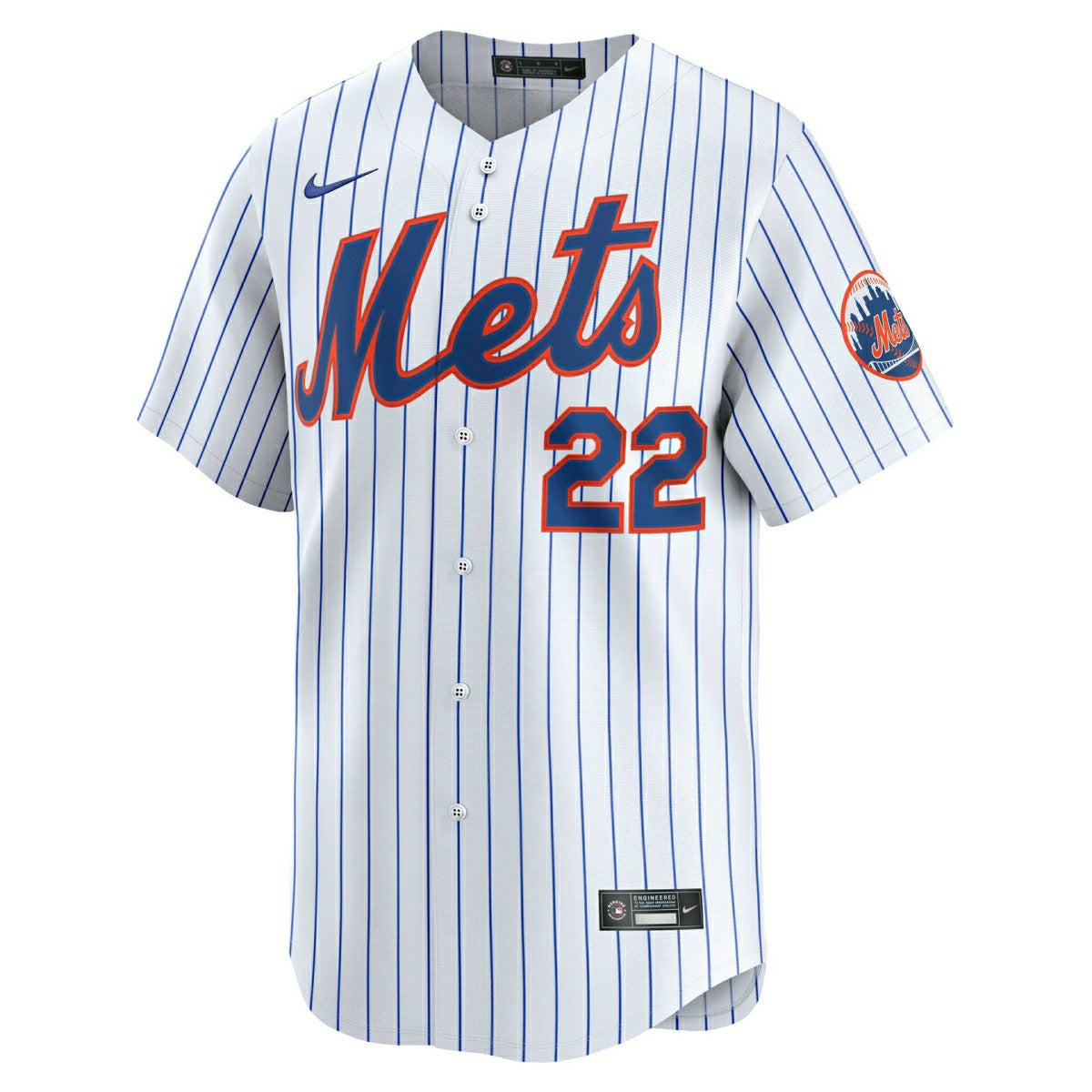 Juan Soto #22 New York Mets Limited MLB Jersey Home Pinstripe White - Taass for sale