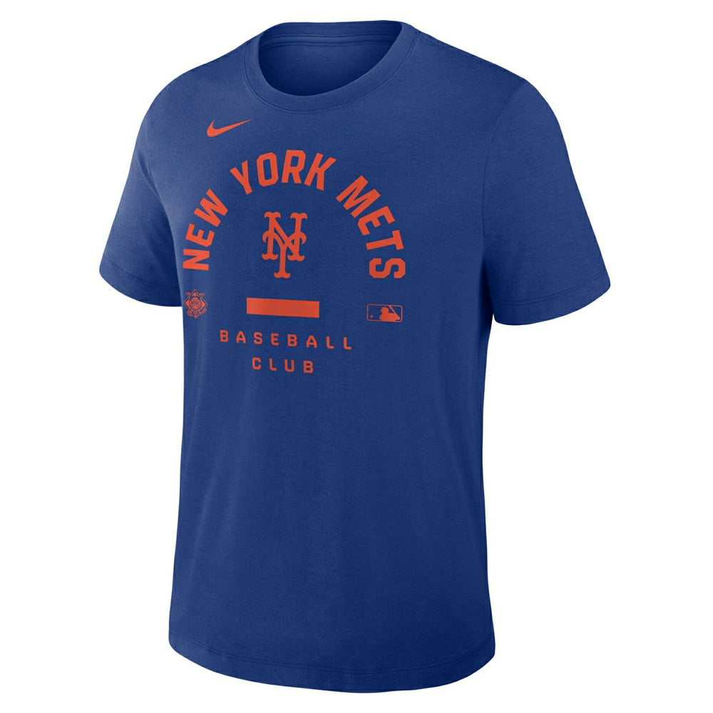 New York Mets Early Work 2026 MLB Authentic Tri-Blend T-Shirt Blue - Taass discount