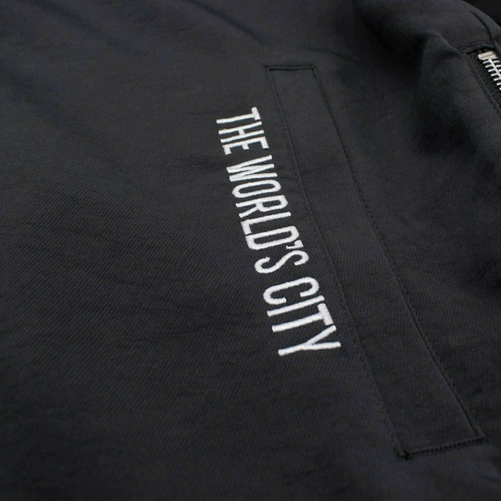New York Mets City Connect 2026 MLB Authentic Dugout Bomber Jacket Anthracite - Taass US