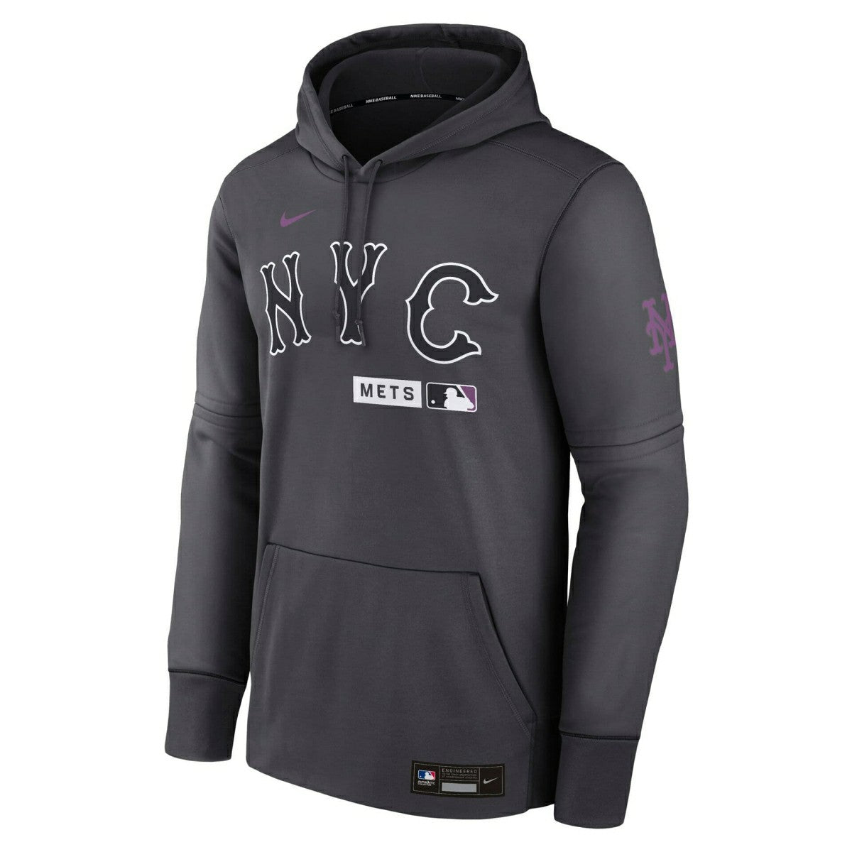 New York Mets City Connect 2026 MLB Authentic Therma Hoodie Anthracite - Taass for sale