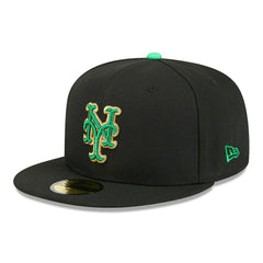 New York Mets 2026 St. Patrick's Day MLB Authentic 59FIFTY Cap Black - Taass Online