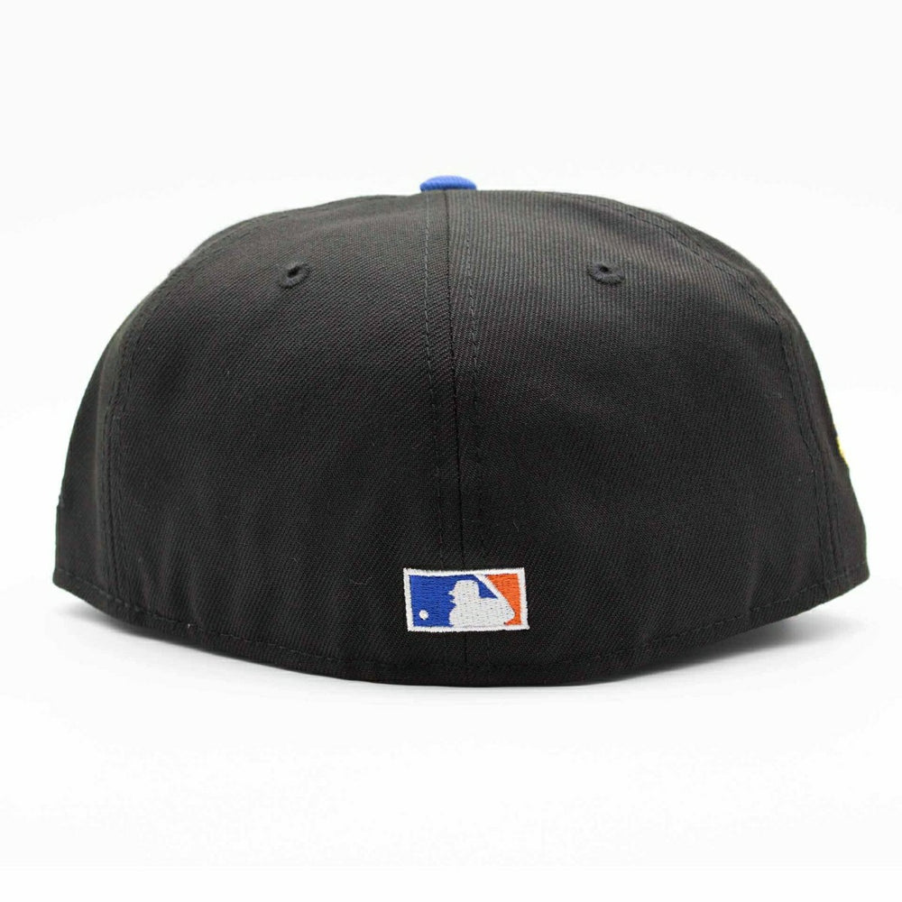 New York Mets Mr. Met 50th Anniversary 59FIFTY Fitted MLB Cap Black/Blue - Taass discount