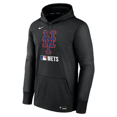 New York Mets 2025 MLB Authentic Performance Therma Hoodie Black - Taass sale