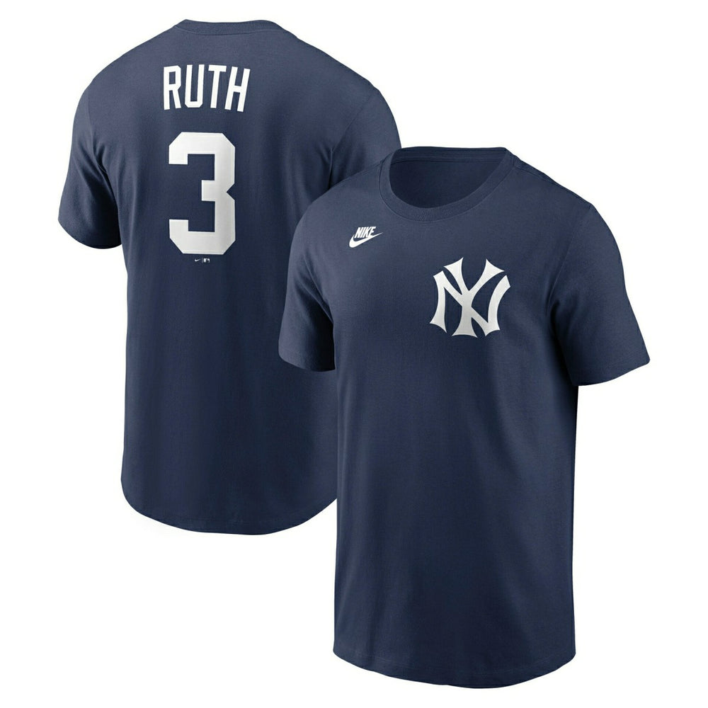 Babe Ruth #3 New York Yankees Cooperstown MLB T-Shirt Navy - Taass on sale