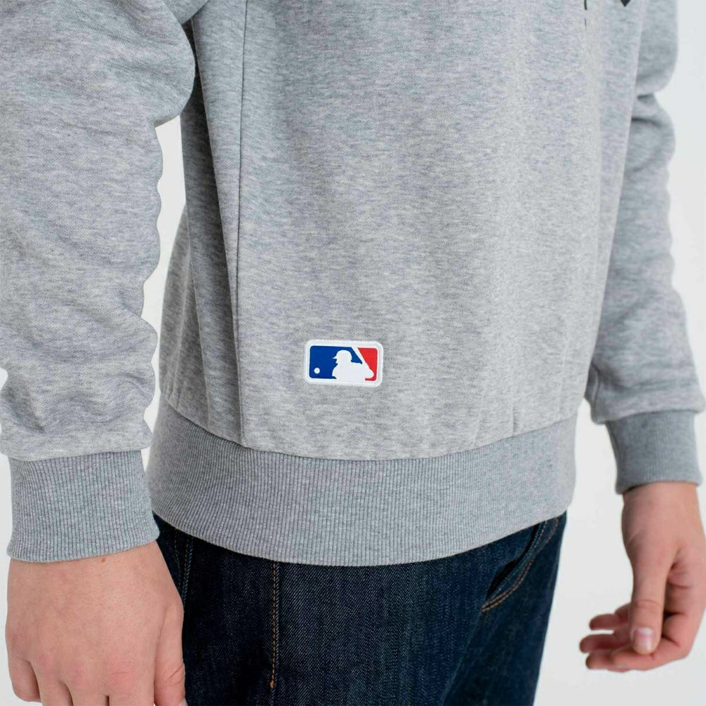 New York Yankees Logo Crewneck MLB Sweatshirt Grey - Taass for sale