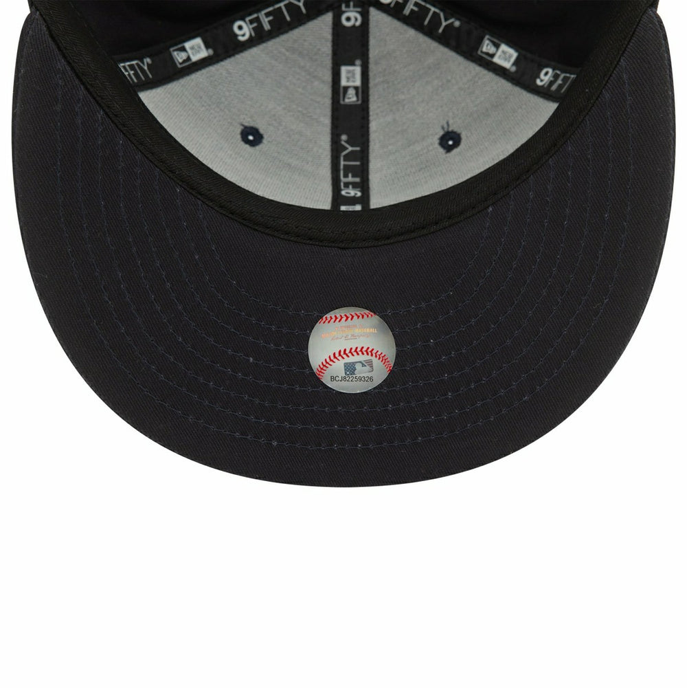 New York Yankees Wordmark Patch New Era 9FIFTY Snapback Cap Navy - Taass sale